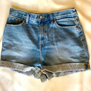 High waisted denim shorts BDG